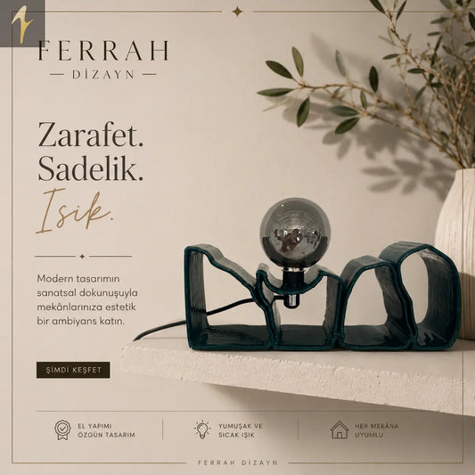 TAŞ MASA LAMBASI ferrahdizayn